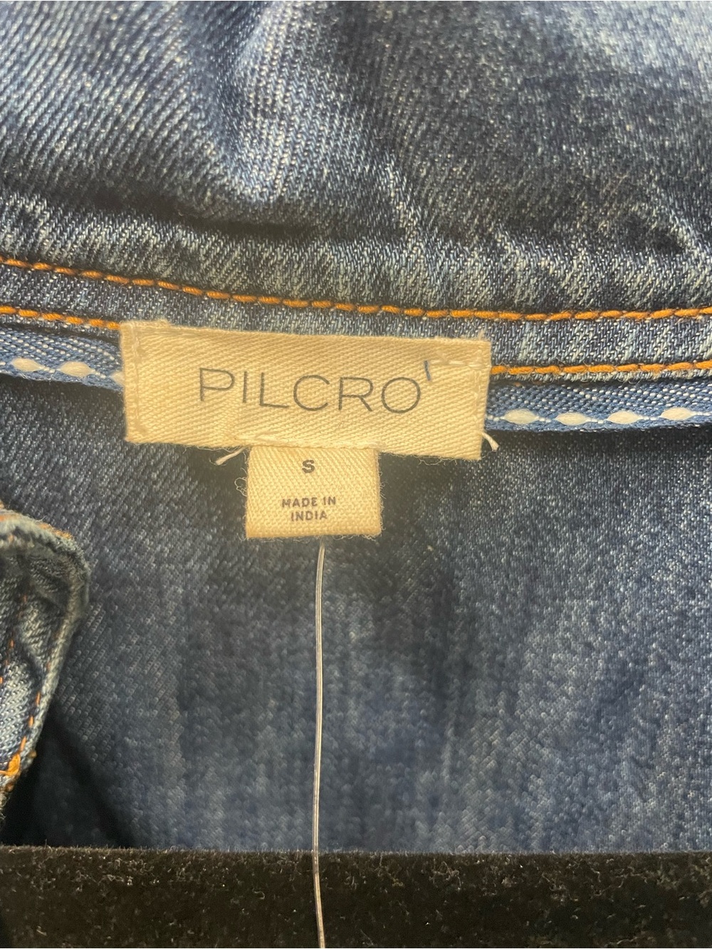 Anthropologie Pilcro  Blue Denim Peplum Button-Up Jacket - Picture 4 of 4